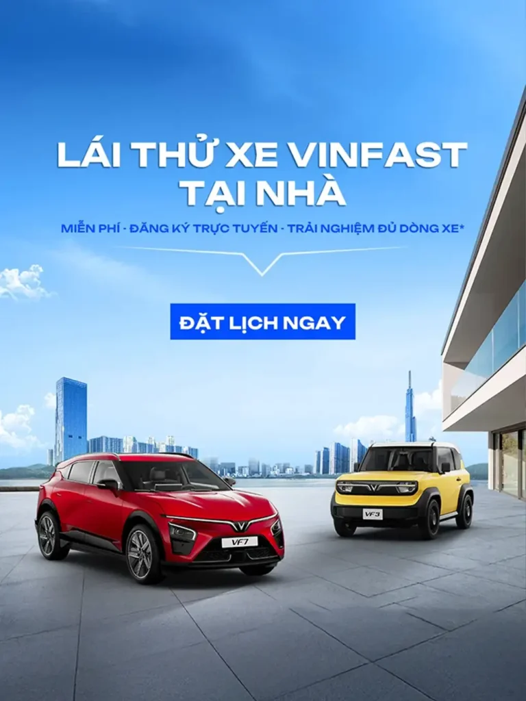 Đăng ký lái thử ô tô điện VinFast Bình Dương