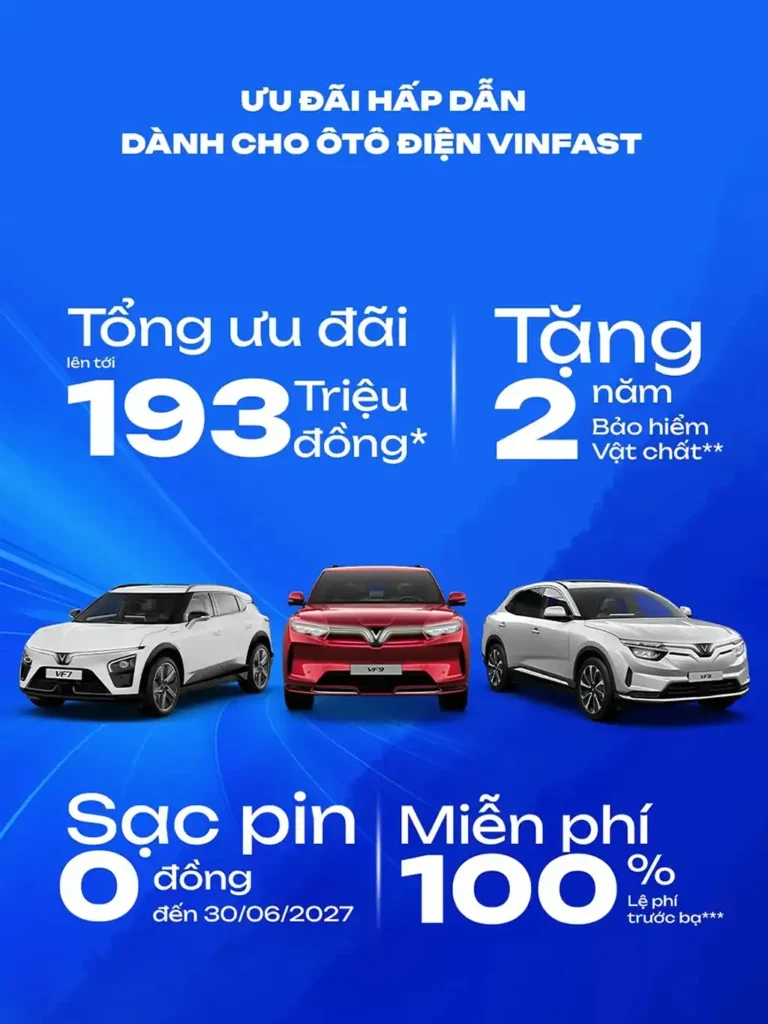 Khuyến mãi VinFast Bình Dương